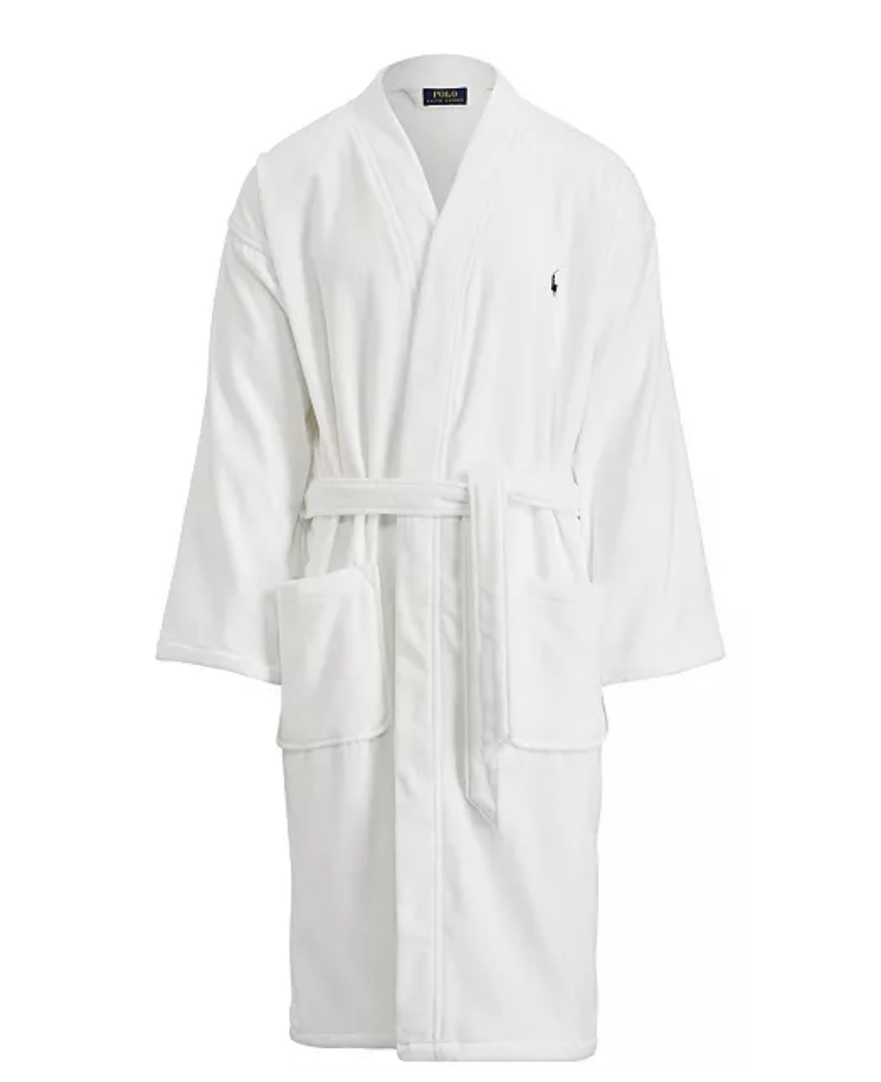 men's white bath robe